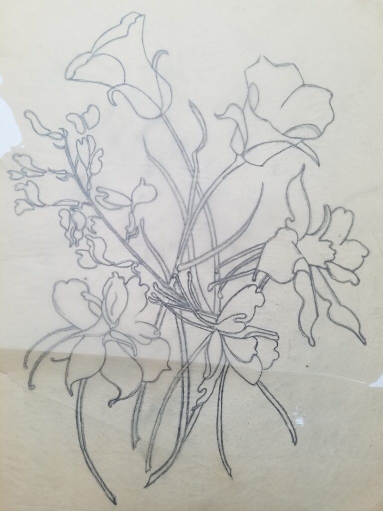 Drawings 17 Pencil sketch of wildflowers