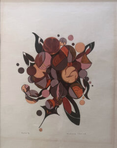And abstract clump of flowers, resembling a human heart.