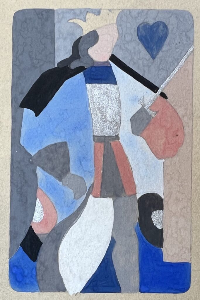 Painting of King of Hearts card