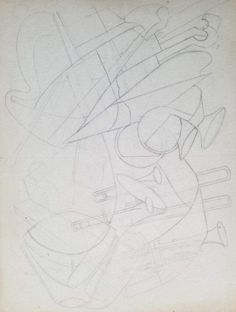 Drawings 38 Sketch of musical instruments